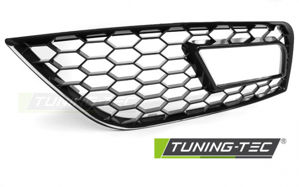 Upgrade Nebelscheinwerfer Gitter für Audi A4 B8 (8K) 11-15 Hochglanz schwarz